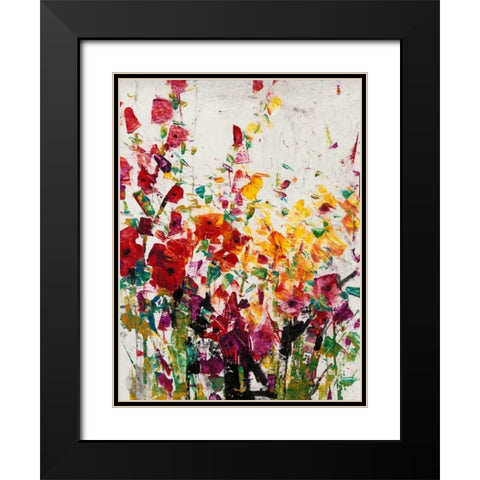 Wildflowers Blooming I Black Modern Wood Framed Art Print with Double Matting by OToole, Tim