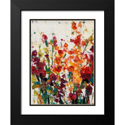 Wildflowers Blooming II Black Modern Wood Framed Art Print with Double Matting by OToole, Tim