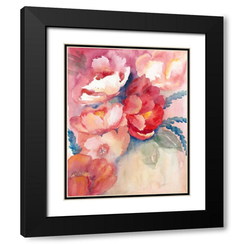 Cerise Tide I Black Modern Wood Framed Art Print with Double Matting by Popp, Grace