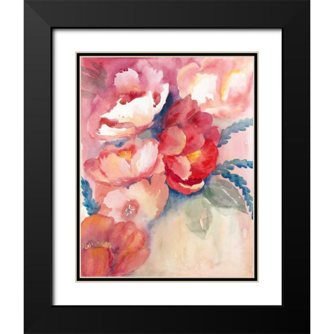 Cerise Tide I Black Modern Wood Framed Art Print with Double Matting by Popp, Grace