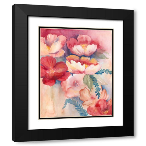 Cerise Tide II Black Modern Wood Framed Art Print with Double Matting by Popp, Grace