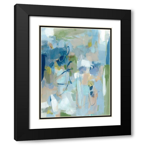 Stillness Black Modern Wood Framed Art Print with Double Matting by Long, Christina