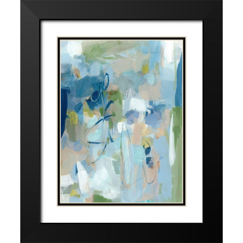 Stillness Black Modern Wood Framed Art Print with Double Matting by Long, Christina