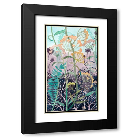 Illuminated Wildflowers I Black Modern Wood Framed Art Print with Double Matting by Popp, Grace