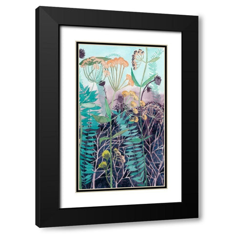 Illuminated Wildflowers II Black Modern Wood Framed Art Print with Double Matting by Popp, Grace