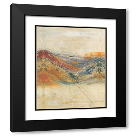 Entwine I Black Modern Wood Framed Art Print with Double Matting by Jasper, Sisa