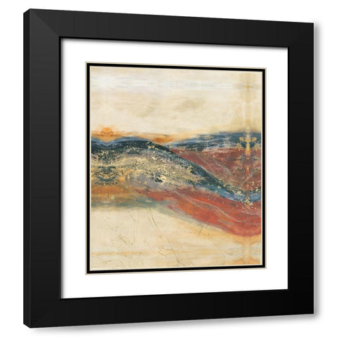 Entwine II Black Modern Wood Framed Art Print with Double Matting by Jasper, Sisa