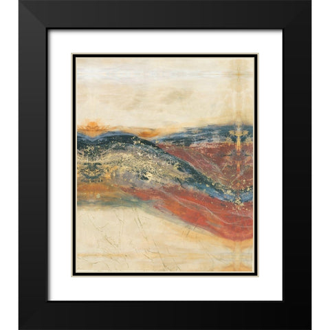 Entwine II Black Modern Wood Framed Art Print with Double Matting by Jasper, Sisa