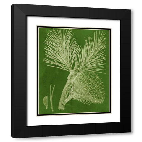 Modern Pine III Black Modern Wood Framed Art Print with Double Matting by Vision Studio