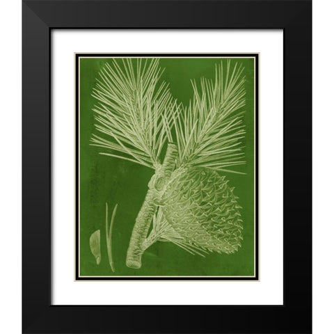 Modern Pine III Black Modern Wood Framed Art Print with Double Matting by Vision Studio