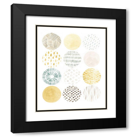 Orbital Patterns I Black Modern Wood Framed Art Print with Double Matting by Vess, June Erica