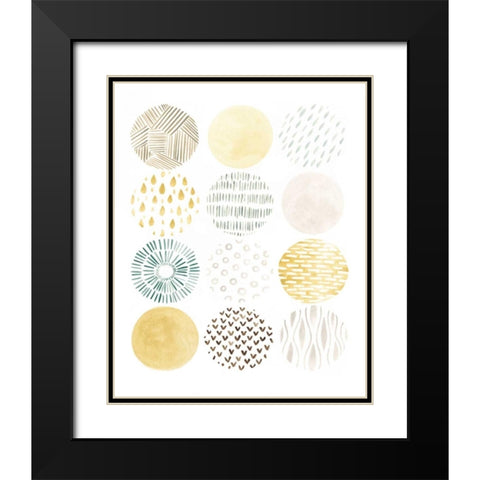 Orbital Patterns I Black Modern Wood Framed Art Print with Double Matting by Vess, June Erica