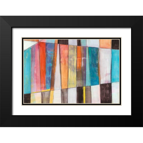 Rhythm and Hues I Black Modern Wood Framed Art Print with Double Matting by Fuchs, Jodi