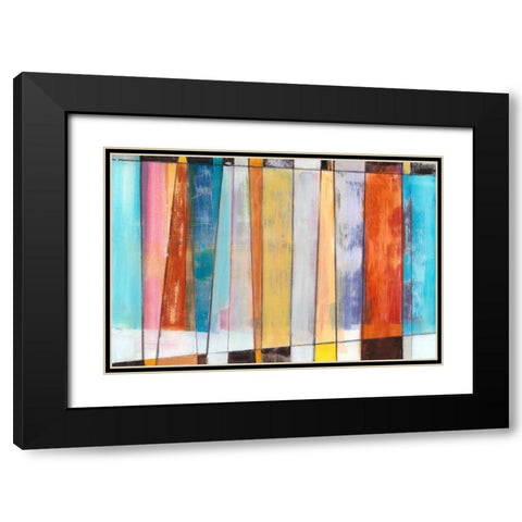 Rhythm and Hues II Black Modern Wood Framed Art Print with Double Matting by Fuchs, Jodi