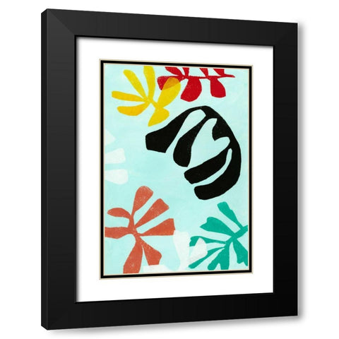 Tropicalia II Black Modern Wood Framed Art Print with Double Matting by Fuchs, Jodi