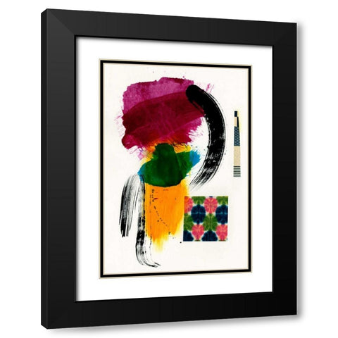 Haiku II Black Modern Wood Framed Art Print with Double Matting by Fuchs, Jodi