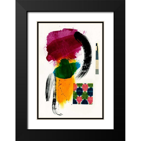 Haiku II Black Modern Wood Framed Art Print with Double Matting by Fuchs, Jodi