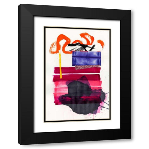 Haiku IV Black Modern Wood Framed Art Print with Double Matting by Fuchs, Jodi