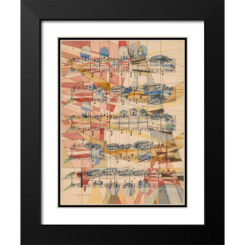 P. Grazioso Black Modern Wood Framed Art Print with Double Matting by Galapon, Nikki