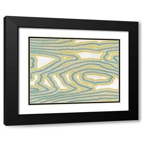 River Trail Black Modern Wood Framed Art Print with Double Matting by Galapon, Nikki