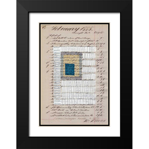 Journal Sketches XIV Black Modern Wood Framed Art Print with Double Matting by Galapon, Nikki