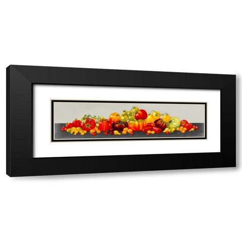 Tomato Display Black Modern Wood Framed Art Print with Double Matting by Miller, Dianne