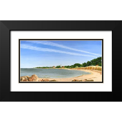 Contrails I Black Modern Wood Framed Art Print with Double Matting by Miller, Dianne