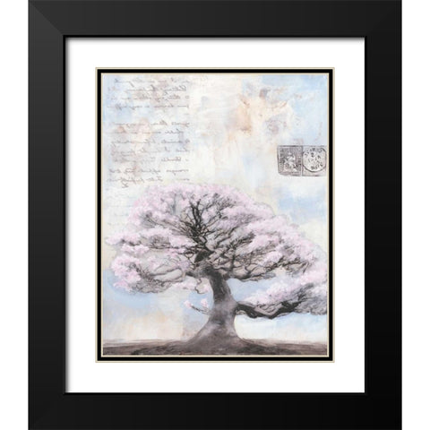 Springtime Memories I Black Modern Wood Framed Art Print with Double Matting by McCavitt, Naomi