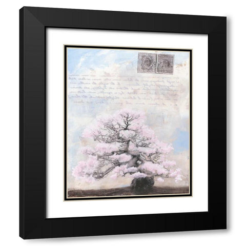 Springtime Memories II Black Modern Wood Framed Art Print with Double Matting by McCavitt, Naomi