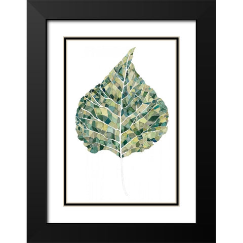 Verdant Details I Black Modern Wood Framed Art Print with Double Matting by Popp, Grace