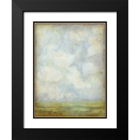 Aged Abstract Landscape I Black Modern Wood Framed Art Print with Double Matting by McCavitt, Naomi