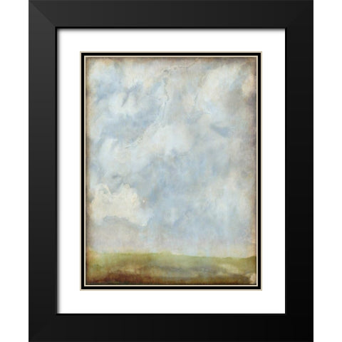 Aged Abstract Landscape II Black Modern Wood Framed Art Print with Double Matting by McCavitt, Naomi