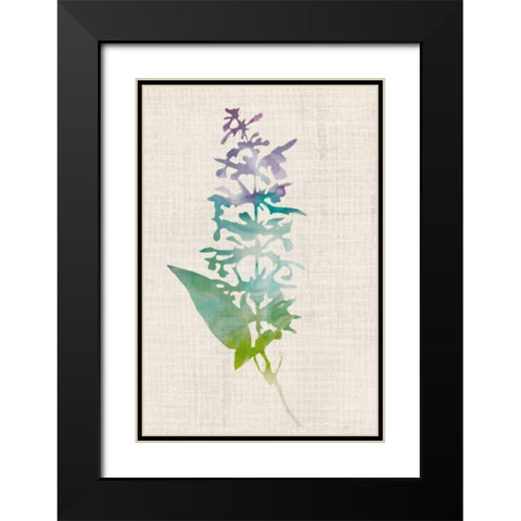 Watercolor Plants I Black Modern Wood Framed Art Print with Double Matting by McCavitt, Naomi