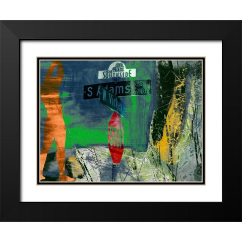 Southside - Ft. Worth Black Modern Wood Framed Art Print with Double Matting by Jasper, Sisa