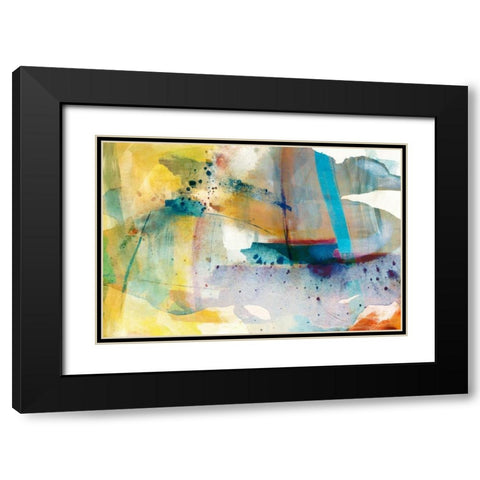 Deviation I Black Modern Wood Framed Art Print with Double Matting by Jasper, Sisa