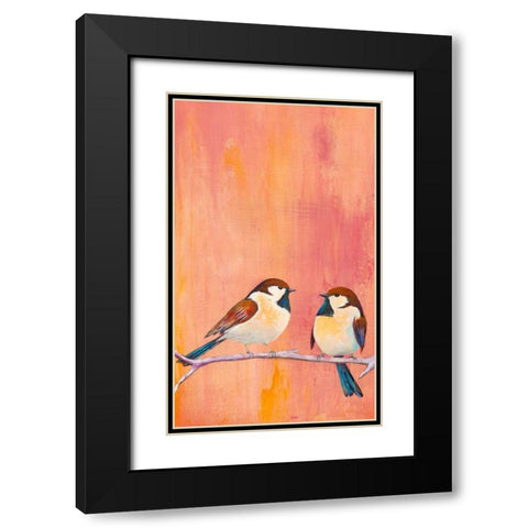 Perch II Black Modern Wood Framed Art Print with Double Matting by Altug, Mehmet