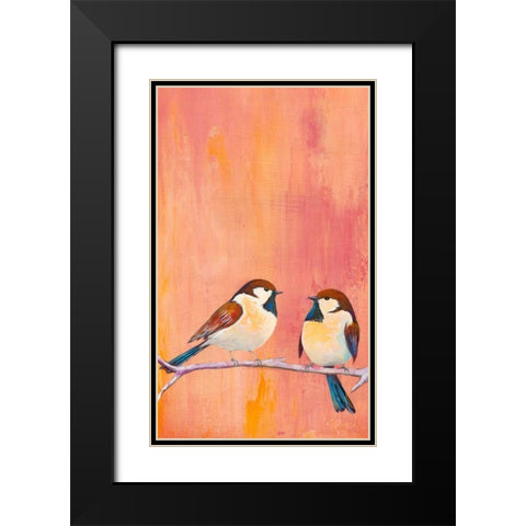 Perch II Black Modern Wood Framed Art Print with Double Matting by Altug, Mehmet