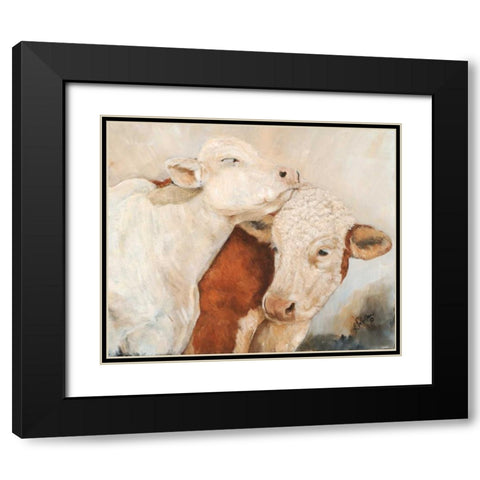 My Place or Yours II Black Modern Wood Framed Art Print with Double Matting by Winkler, Kathy