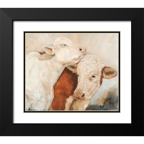 My Place or Yours II Black Modern Wood Framed Art Print with Double Matting by Winkler, Kathy
