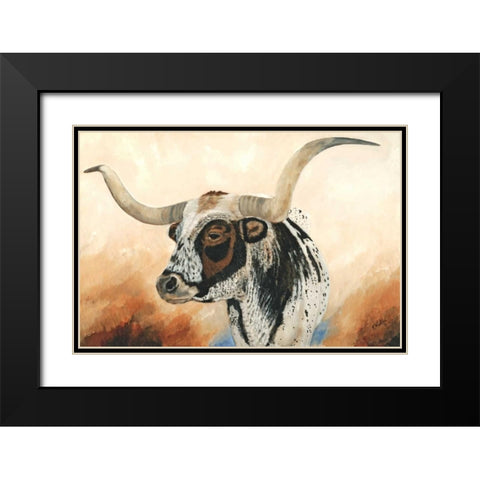 Wow II Black Modern Wood Framed Art Print with Double Matting by Winkler, Kathy