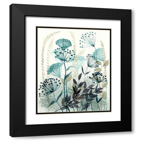 Allayed Floral I Black Modern Wood Framed Art Print with Double Matting by Popp, Grace