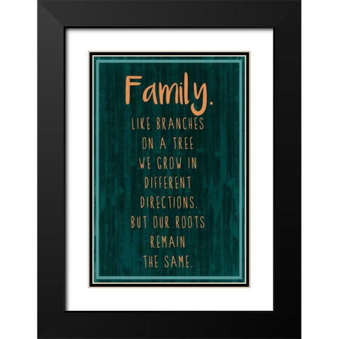Spice Family Rules III Black Modern Wood Framed Art Print with Double Matting by Popp, Grace