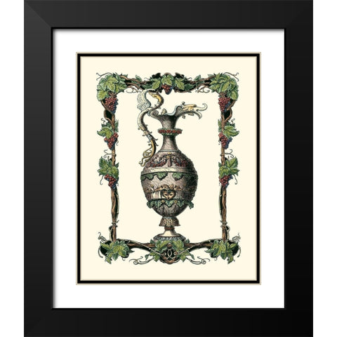 Wine Vessel I Black Modern Wood Framed Art Print with Double Matting by Bookman, D.