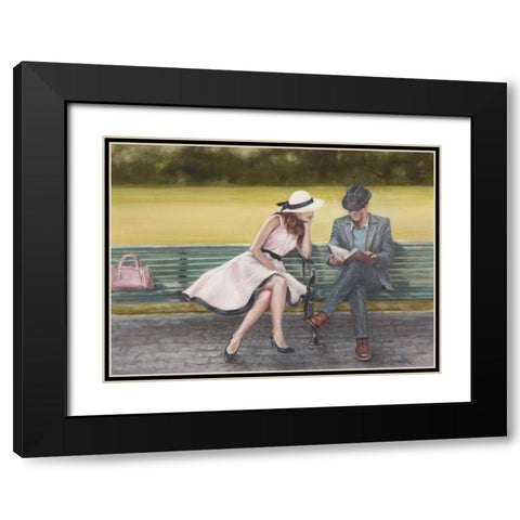 Prologue Black Modern Wood Framed Art Print with Double Matting by Harper, Ethan