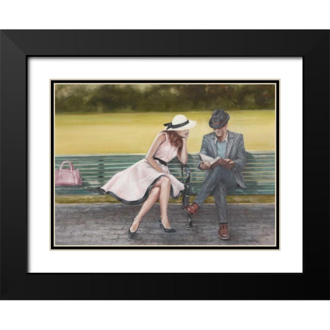 Prologue Black Modern Wood Framed Art Print with Double Matting by Harper, Ethan