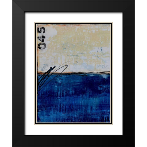Beach 45 I Black Modern Wood Framed Art Print with Double Matting by Ashley, Erin