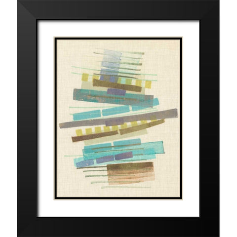 Balancing III Black Modern Wood Framed Art Print with Double Matting by Galapon, Nikki