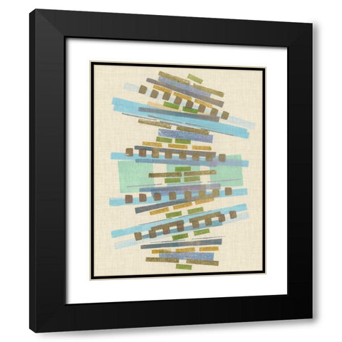 Balancing IV Black Modern Wood Framed Art Print with Double Matting by Galapon, Nikki