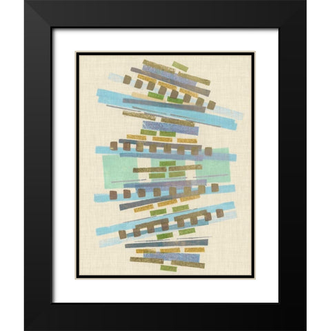 Balancing IV Black Modern Wood Framed Art Print with Double Matting by Galapon, Nikki
