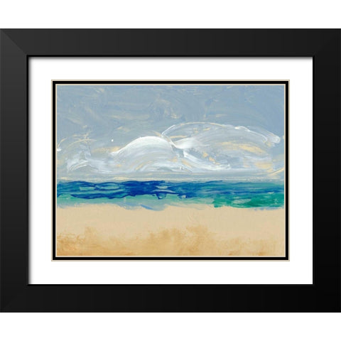 Eastern Shore II Black Modern Wood Framed Art Print with Double Matting by Ludwig, Alicia